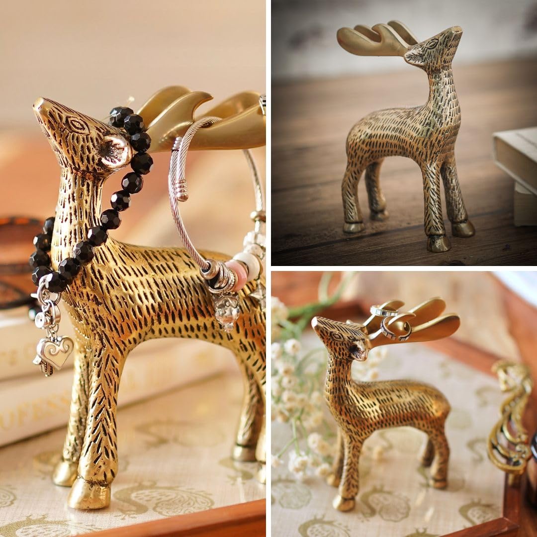 BEHOMA Aluminium Dancing Peacock Pair Figurine for Good Luck and Love | for Home Decor Tabletop Living Showpiece for Valentine's Day, Birthday(Scented Glass Votive Candle Included), Gold,18.5 Cm,11 Cm