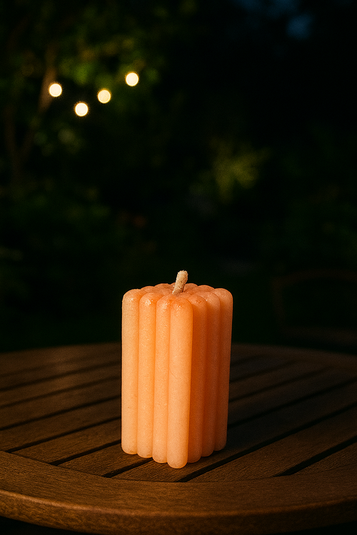 SidhArts Premium Square Pillar Candle Set of 4 | Handcrafted Wax  for Every Occasion