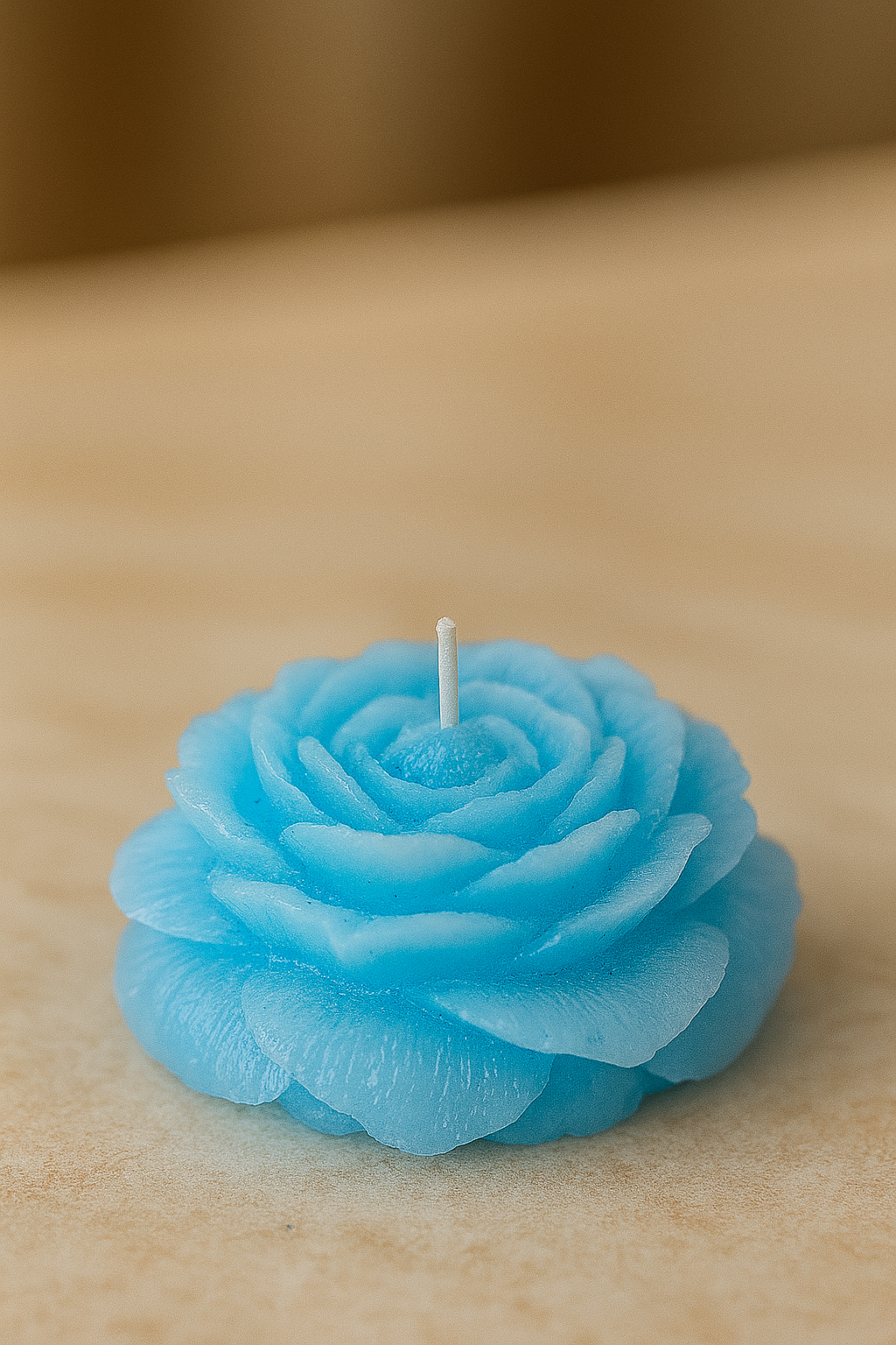 SidhArts™ Rose Bloom Wax Candles – Set of 4 | Handcrafted Floral Candles for Home Decor, Gifting & Festive Vibes