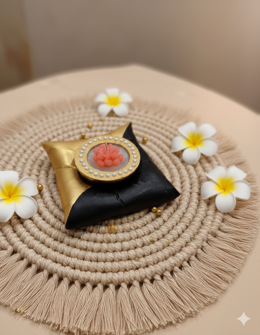 The Velour Cushion Candle