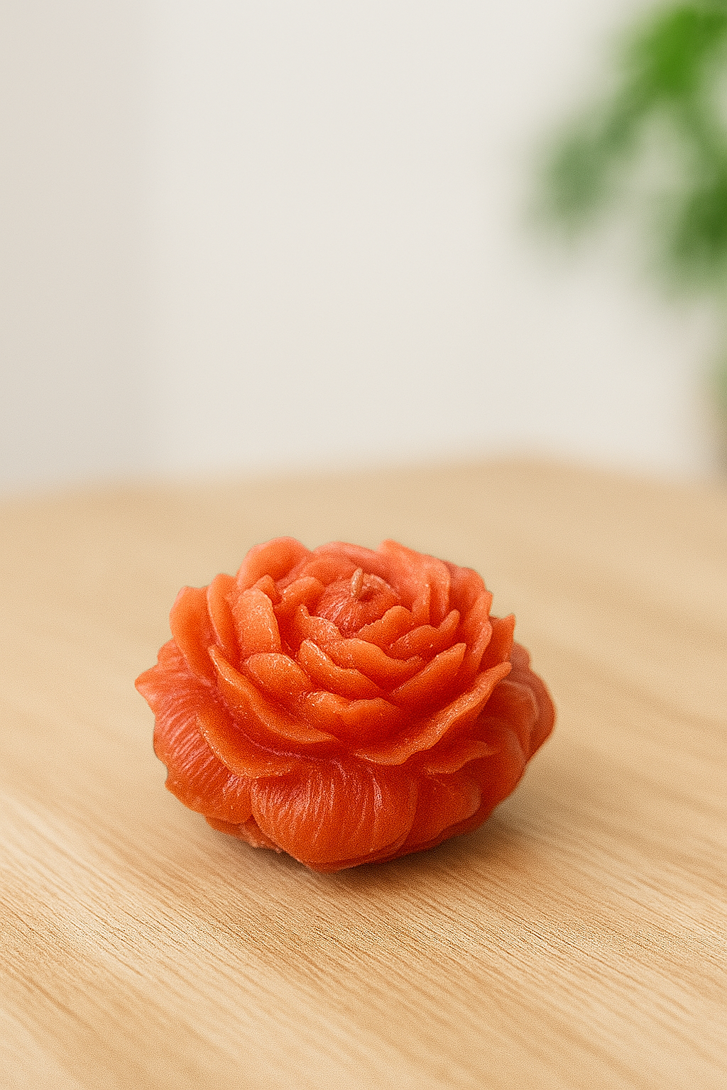 SidhArts™ Rose Bloom Wax Candles – Set of 4 | Handcrafted Floral Candles for Home Decor, Gifting & Festive Vibes